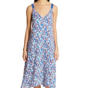 Rag & Bone Dress "Estelle" Blur Red Floral NWOT Sz T/P 4